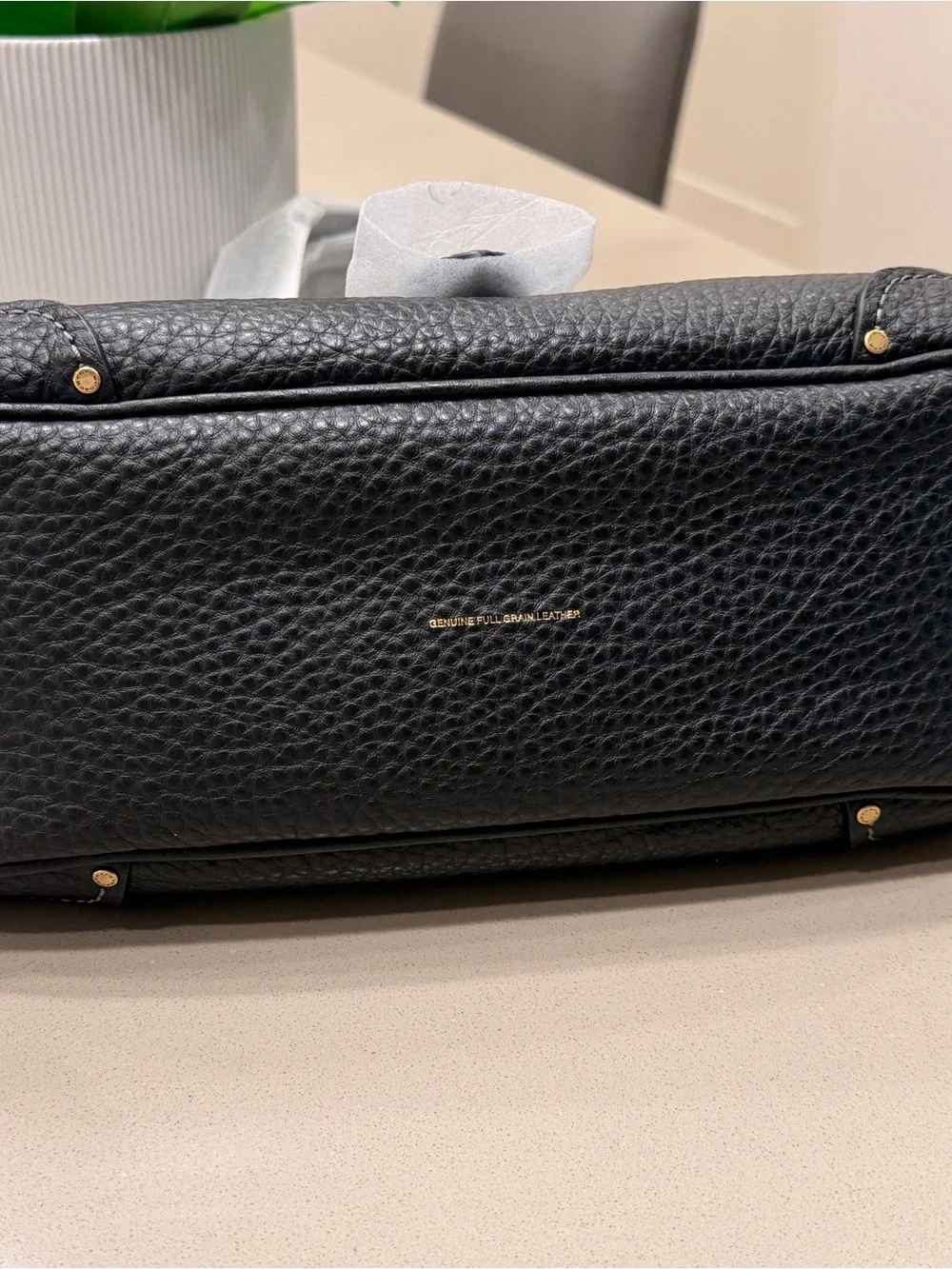 Coach Drifter Shoulder Bag 31 in Black Textured Pebbled Leather NWT